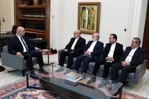 السفیر الإیرانی فی بیروت یلتقی الرئیس اللبنانی الجدید

